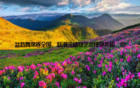 盆栽舞席卷全国, 新潮流植物艺术惊艳亮相, 引领绿色生活新风尚随着生活节奏的加快, 人们对美的追求也日益多元化