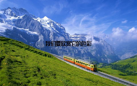 我们要欣赏它的色彩