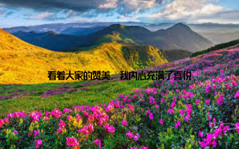 看着大家的赞美, 我内心充满了喜悦