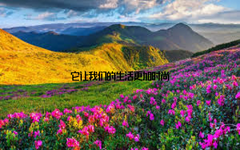 它让我们的生活更加时尚