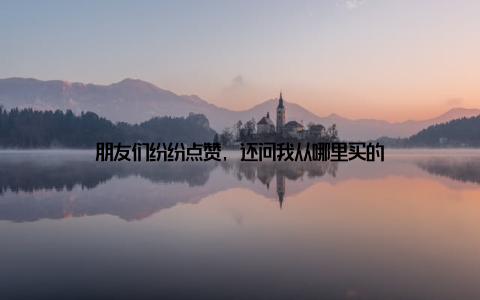 朋友们纷纷点赞, 还问我从哪里买的