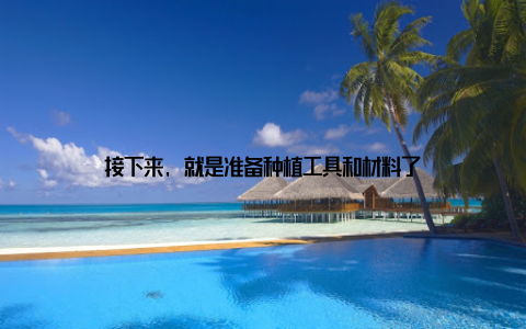 接下来, 就是准备种植工具和材料了