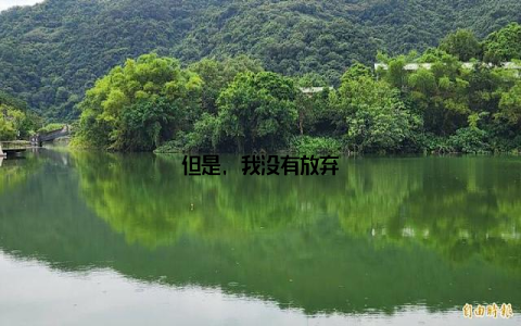 但是, 我没有放弃