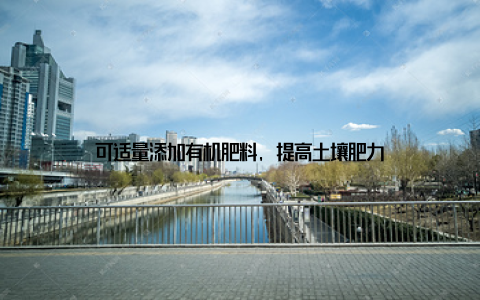 可适量添加有机肥料, 提高土壤肥力