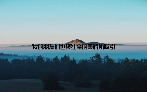 我的朋友们也被红霞的美貌所吸引