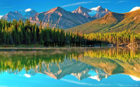 一般每月施一次复合肥即可