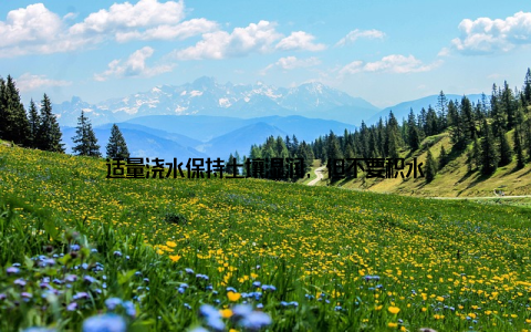 适量浇水保持土壤湿润, 但不要积水