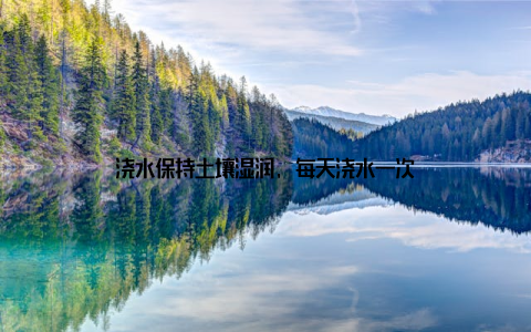 浇水保持土壤湿润, 每天浇水一次